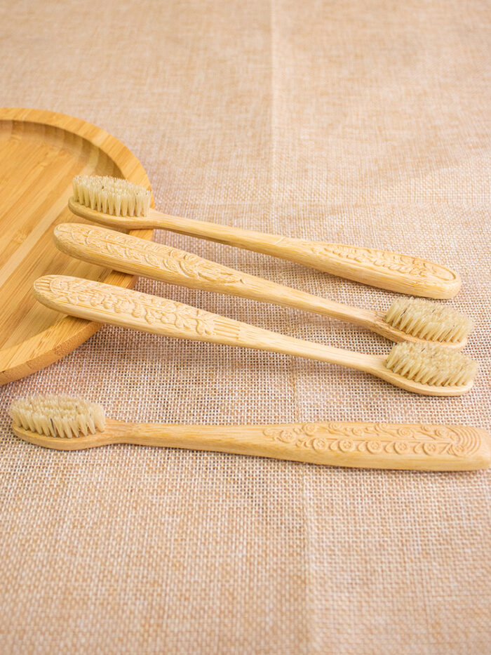 Engraved Bamboo Toothbrushes